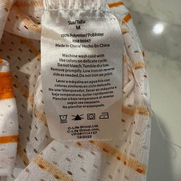 Nickelodeon y2k Retro Graphic Baseball Jersey Men's Medium Orange/White Rugrats - Picture 5 of 10